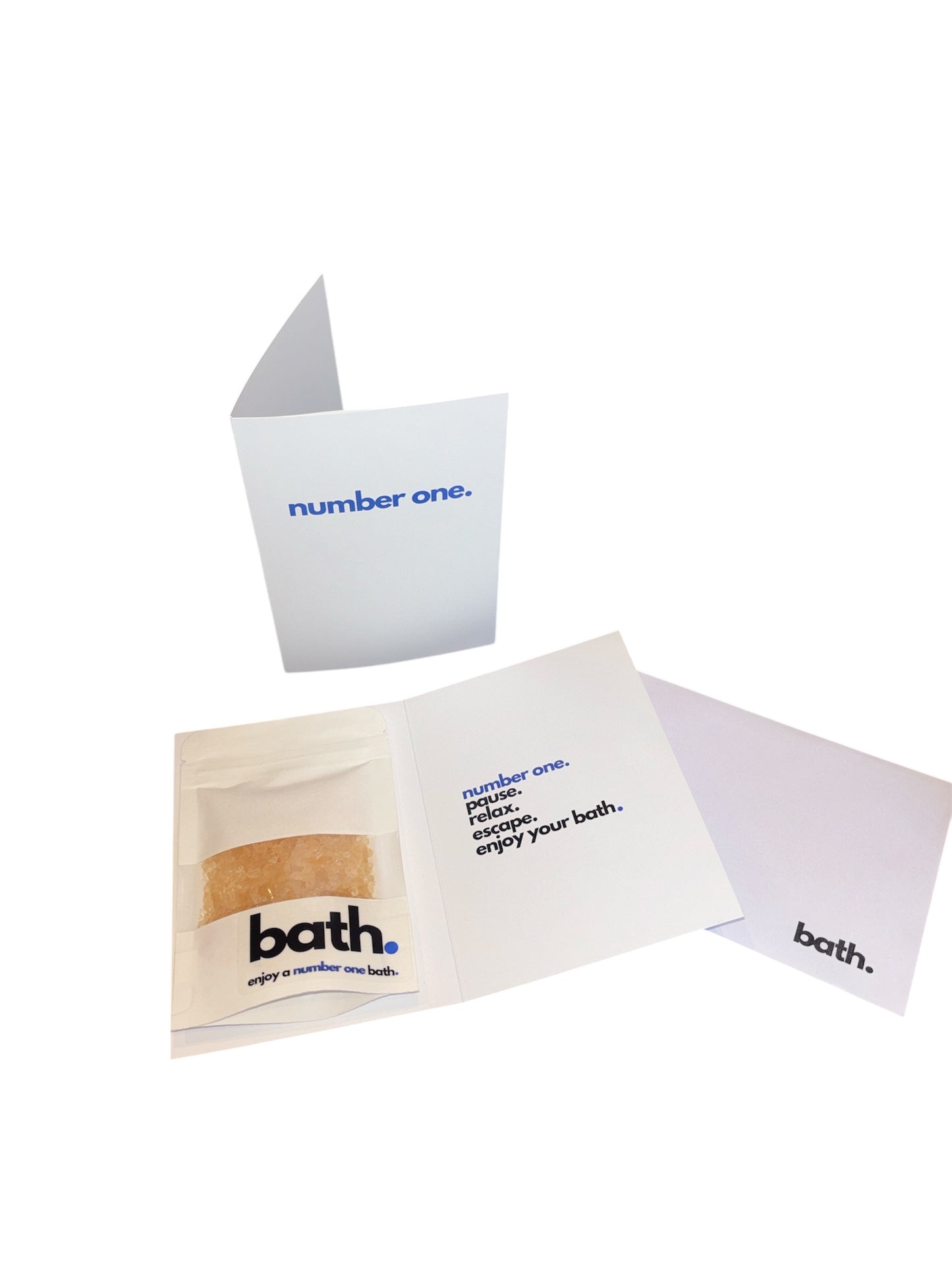 number one bath. card