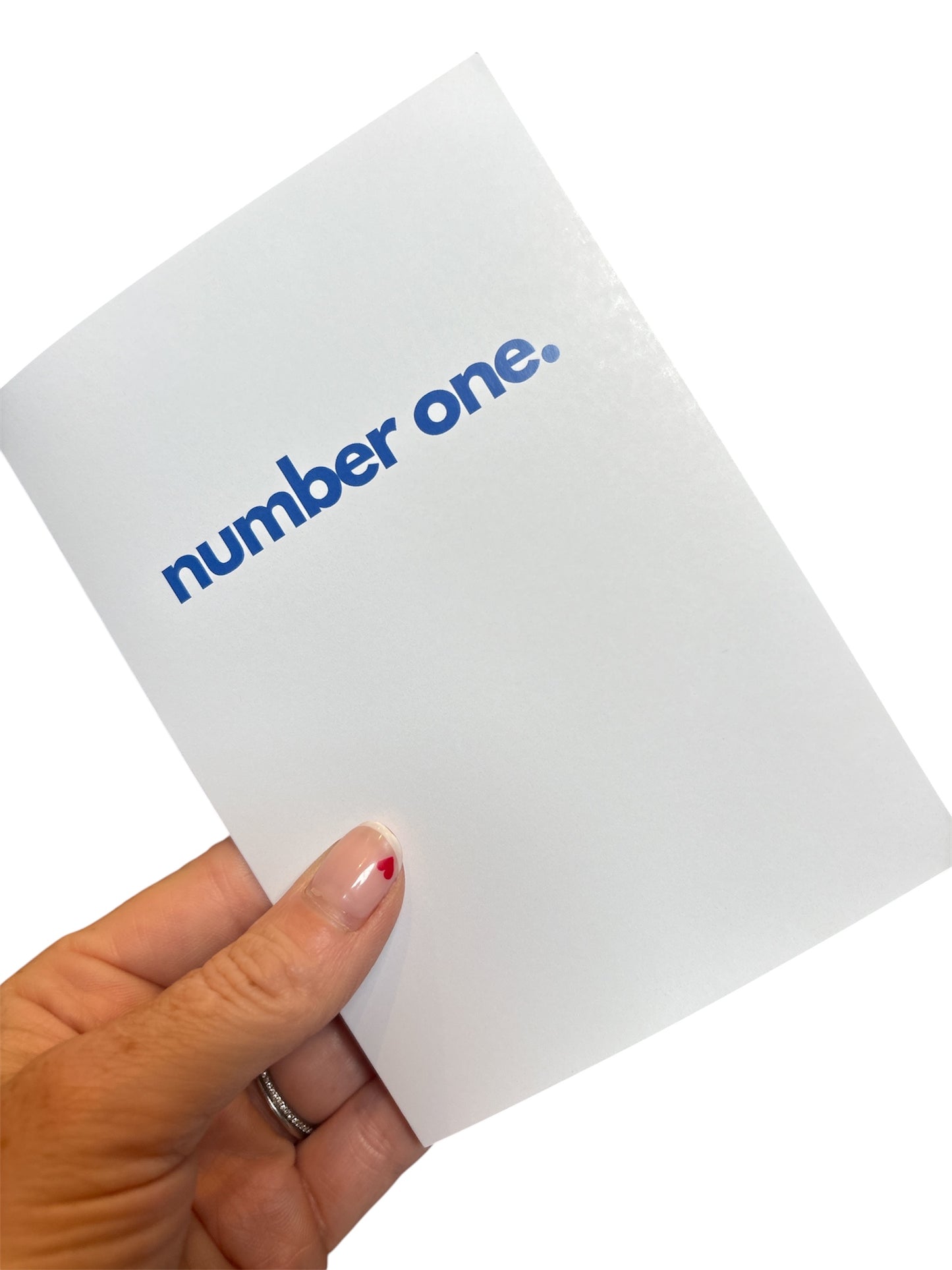 number one bath. card