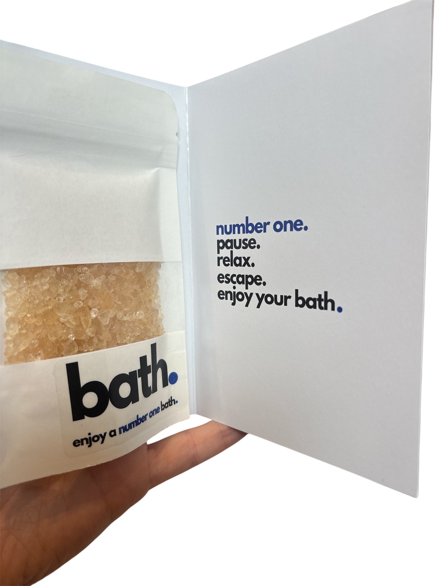 number one bath. card